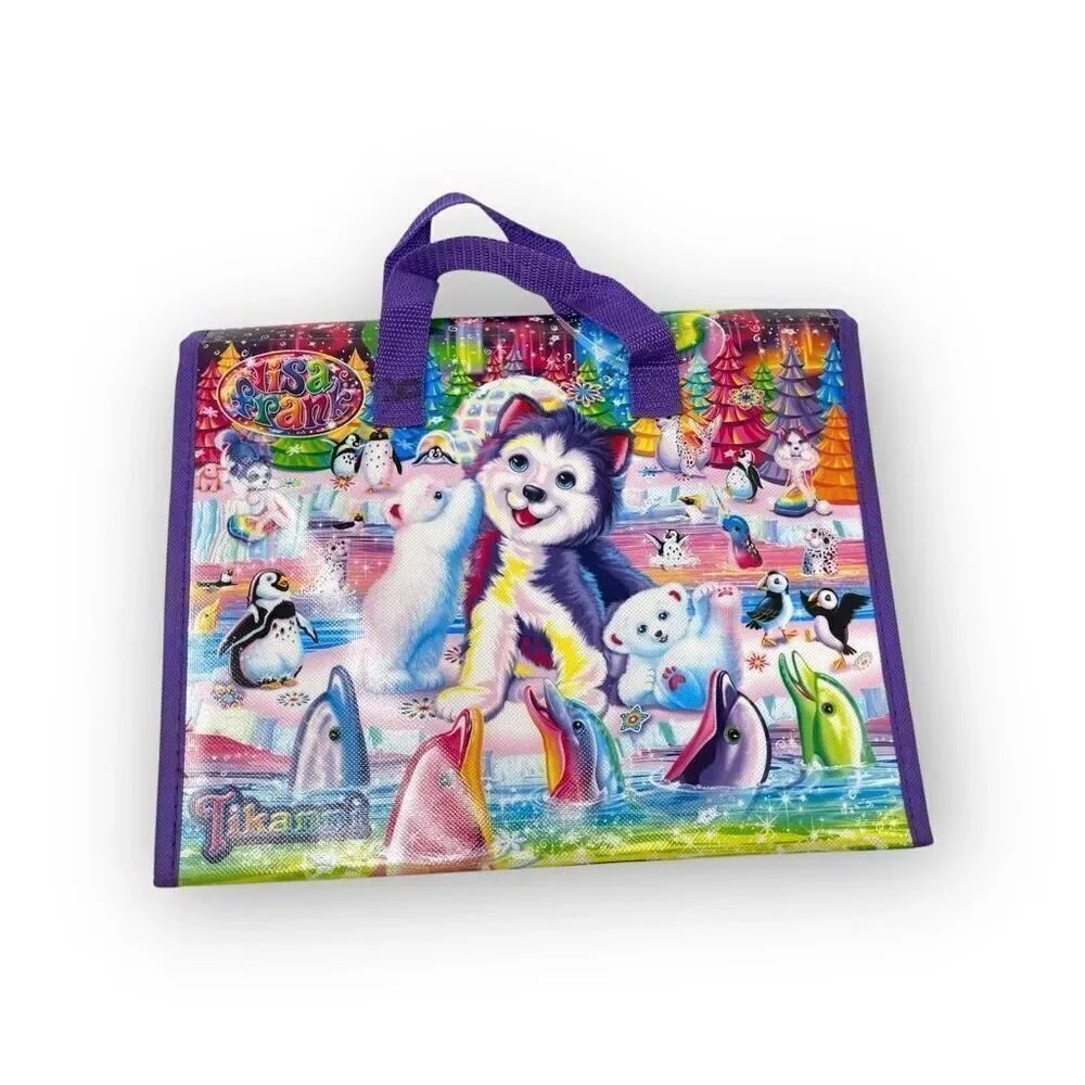 Lisa Frank Tikanni Husky Trifold Portfolio Storage Case Folder 2020 No Stickers